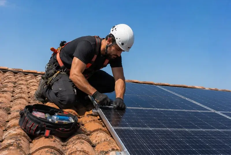 Maintenance et monitoring de panneaux solaires à Serviers-et-Labaume
